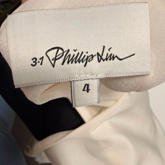 3.1 PHILLIP LIM Asymmetrical Silk Tank Top size 4 - Picture 7 of 10
